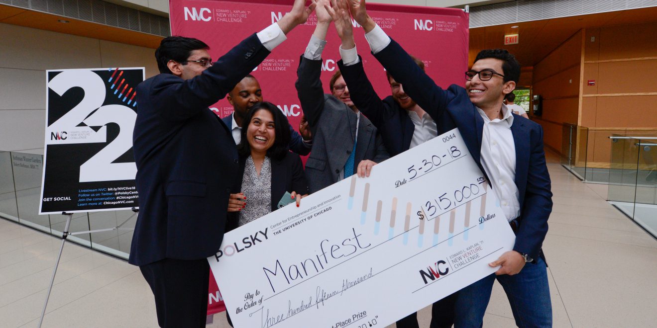 Manifest Wins First Place and $315,000 in the 2018 Edward L. Kaplan, ’71, New Venture Challenge