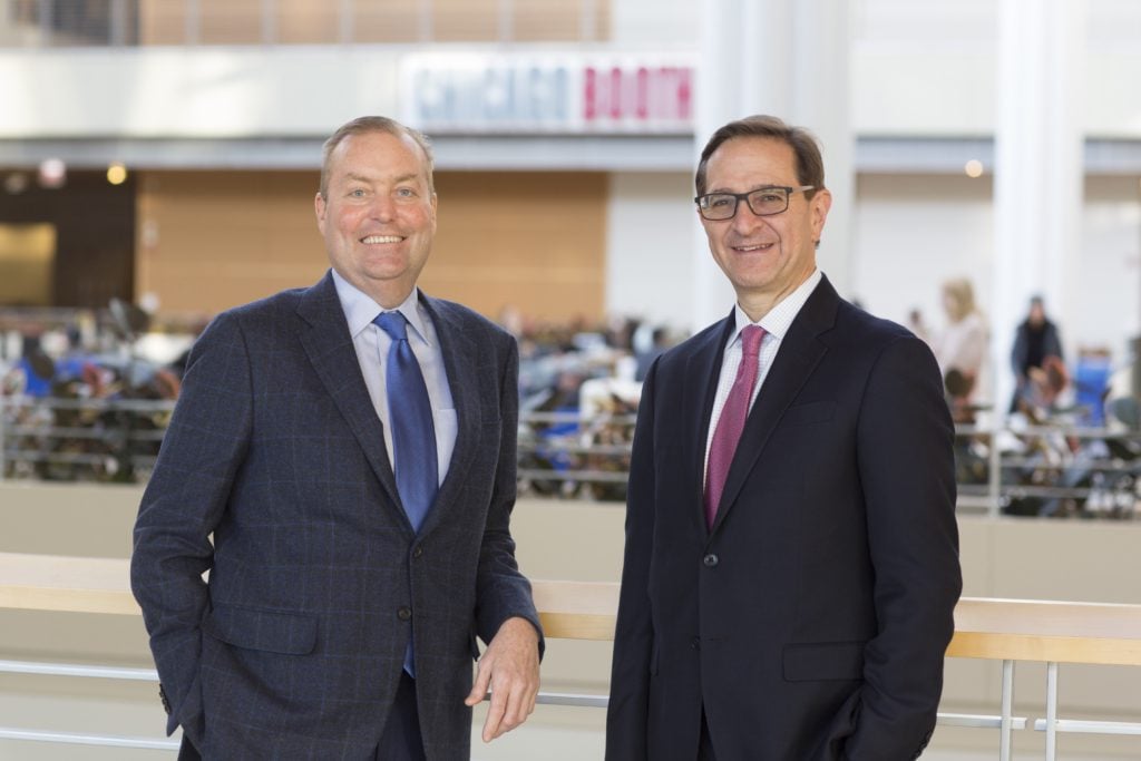 Photo of David Kessenich and Professor Steven N. Kaplan