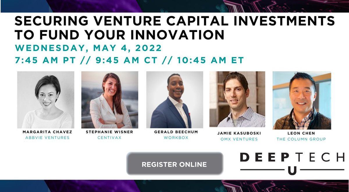 DeepTechU Day 2: Securing VC Funding and Federal Grants that 'Take on the Risk that the Private Market Cannot'