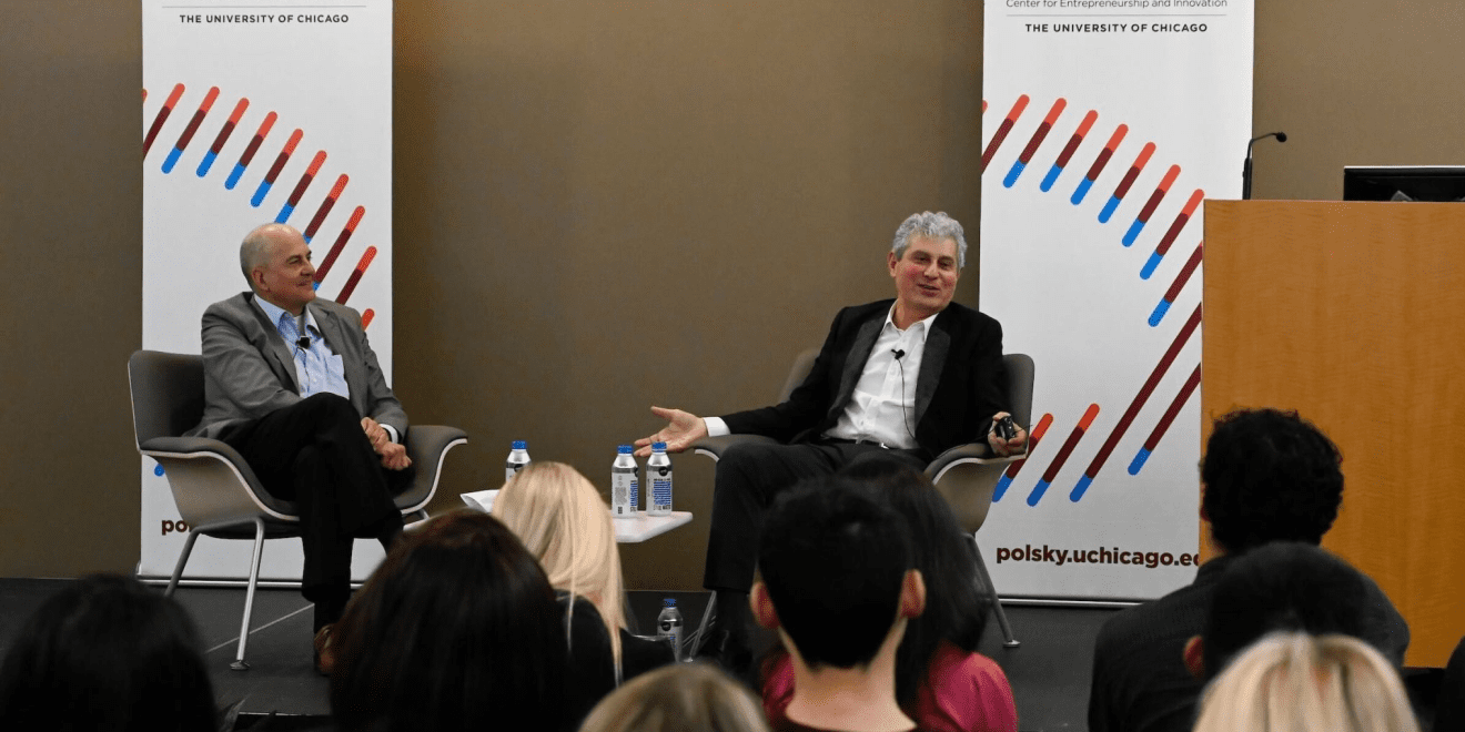 Polsky Center Namesake Michael Polsky Talks Entrepreneurship Journey in Recent Fireside Chat