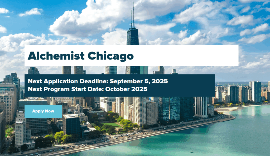 Alchemist Chicago combines the strengths of Alchemist's global network and the University of Chicago ecosystem.